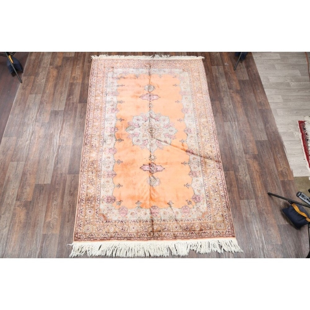 Vinttage Yahyali Turkish Oriental Geometric Hand Knotted Area Rug - 10' x 6'3"