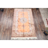 Vinttage Yahyali Turkish Oriental Geometric Hand Knotted Area Rug - 10' x 6'3"