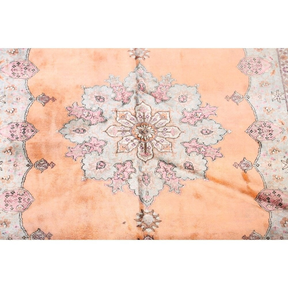 Vinttage Yahyali Turkish Oriental Geometric Hand Knotted Area Rug - 10' x 6'3"
