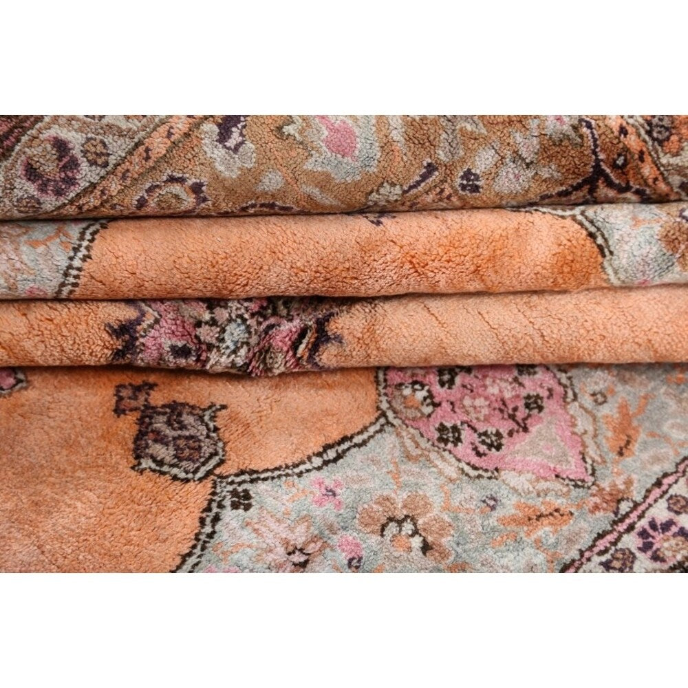 Vinttage Yahyali Turkish Oriental Geometric Hand Knotted Area Rug - 10' x 6'3"