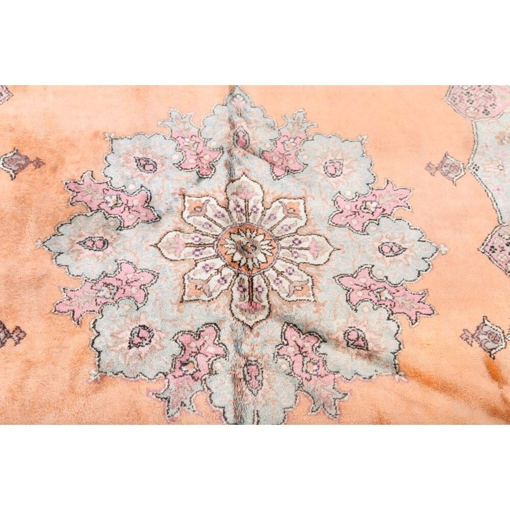 Vinttage Yahyali Turkish Oriental Geometric Hand Knotted Area Rug - 10' x 6'3"