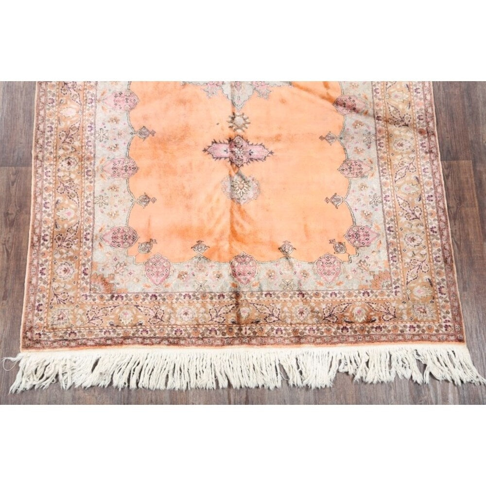 Vinttage Yahyali Turkish Oriental Geometric Hand Knotted Area Rug - 10' x 6'3"