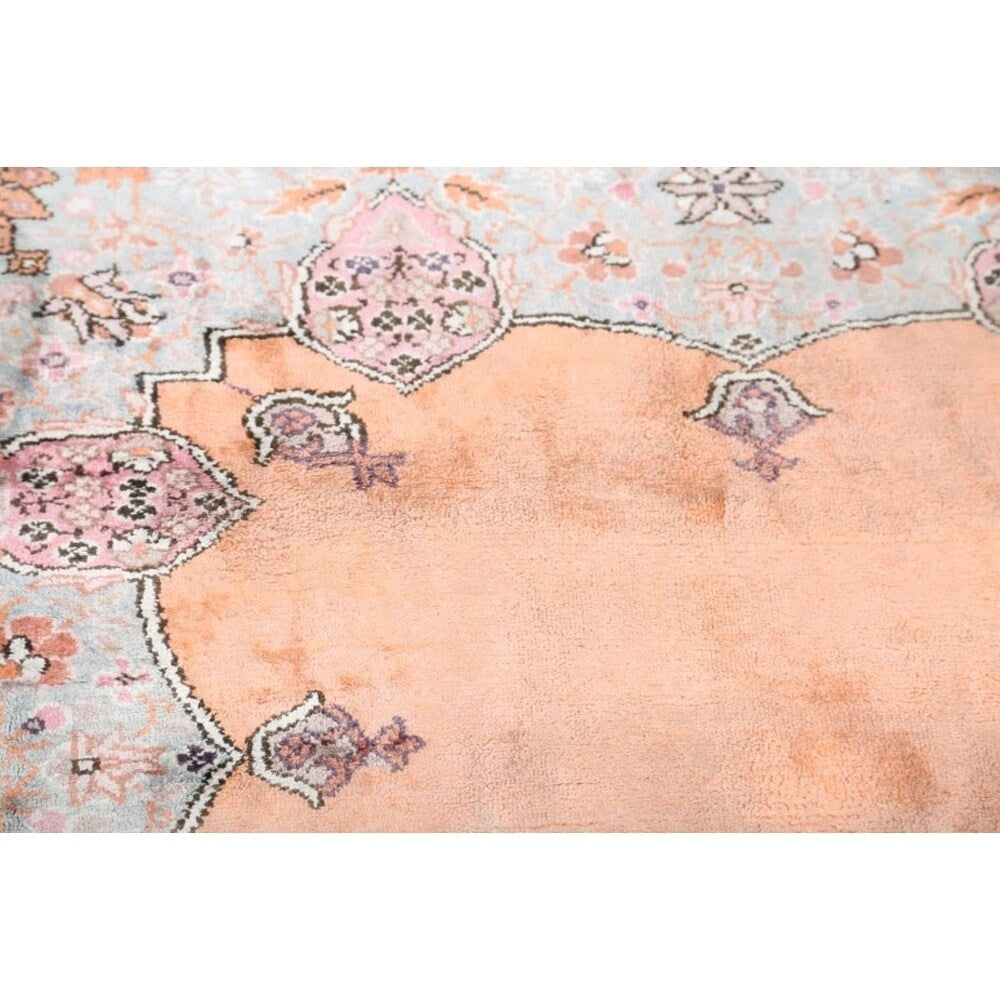 Vinttage Yahyali Turkish Oriental Geometric Hand Knotted Area Rug - 10' x 6'3"