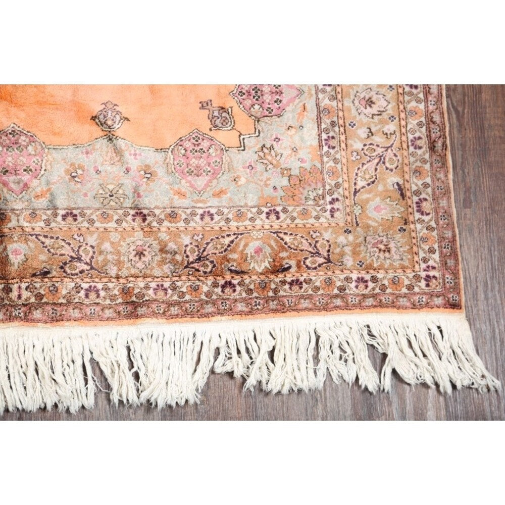 Vinttage Yahyali Turkish Oriental Geometric Hand Knotted Area Rug - 10' x 6'3"