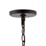 Violet 13.5" 3-Light Modern Bohemian Iron/Glass LED Pendant, Brass Gold/Clear by JONATHAN Y - 3 Light