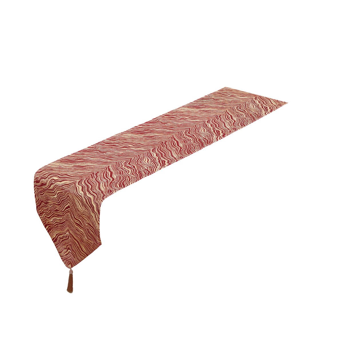 Violet Linen Boutique Zebra Patern Polyester Table Runner