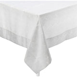 Violet Linen Princess Zig Zag Vertical Stripes Chevron Tablecloth