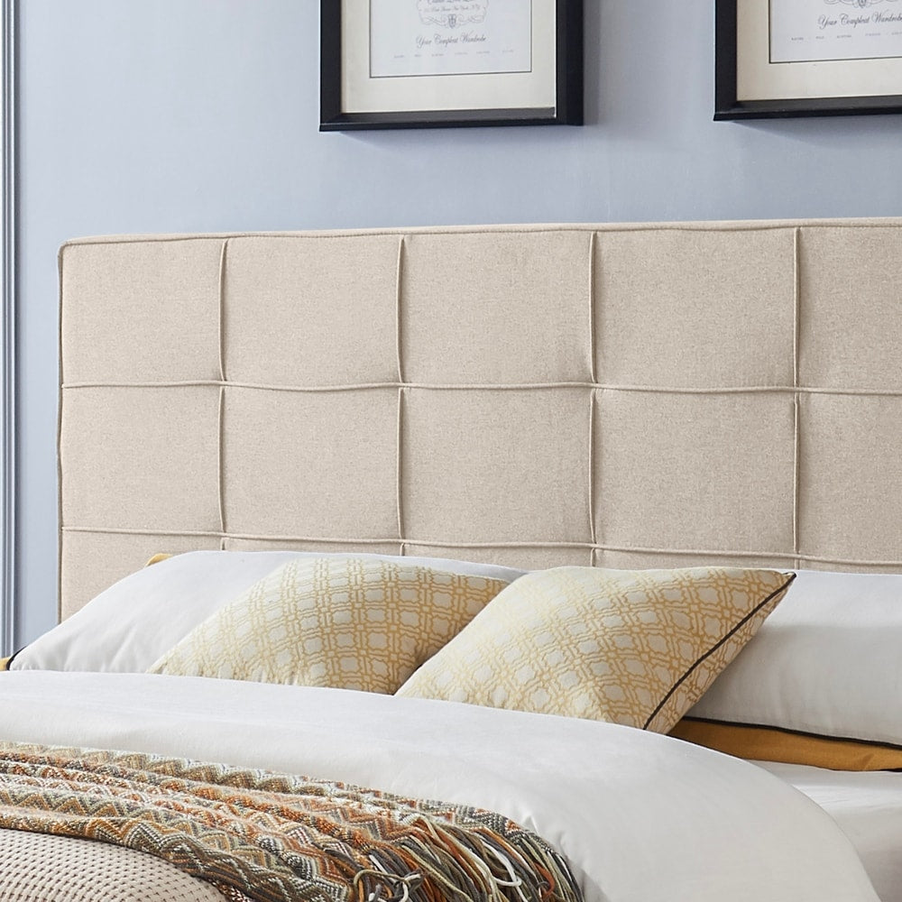 Eveleth Modern Upholstered King Bed Platform by Christopher Knight Home