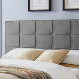 Eveleth Modern Upholstered King Bed Platform by Christopher Knight Home