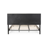 Eveleth Modern Upholstered King Bed Platform by Christopher Knight Home