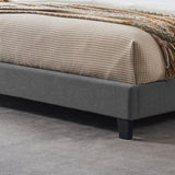 Eveleth Modern Upholstered King Bed Platform by Christopher Knight Home