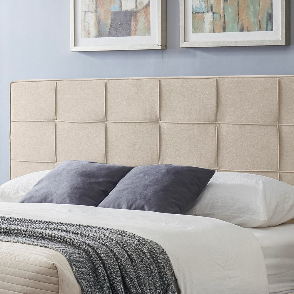 Eveleth Modern Upholstered King Bed Platform by Christopher Knight Home