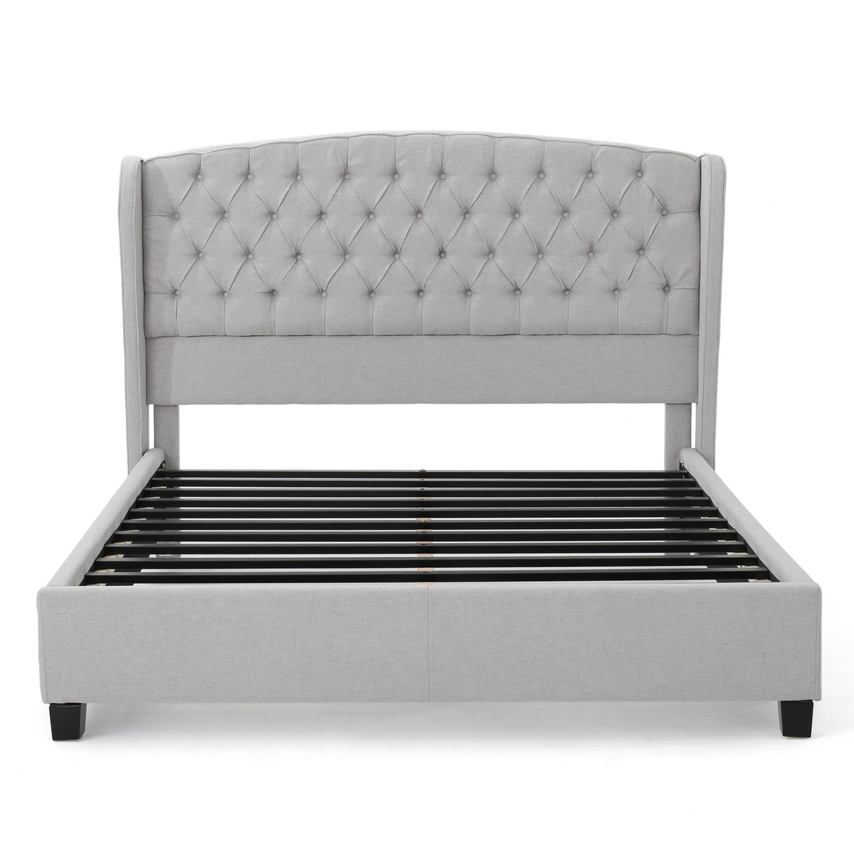 Virago Upholstered Low-profile King Platform Bed by Christopher Knight Home