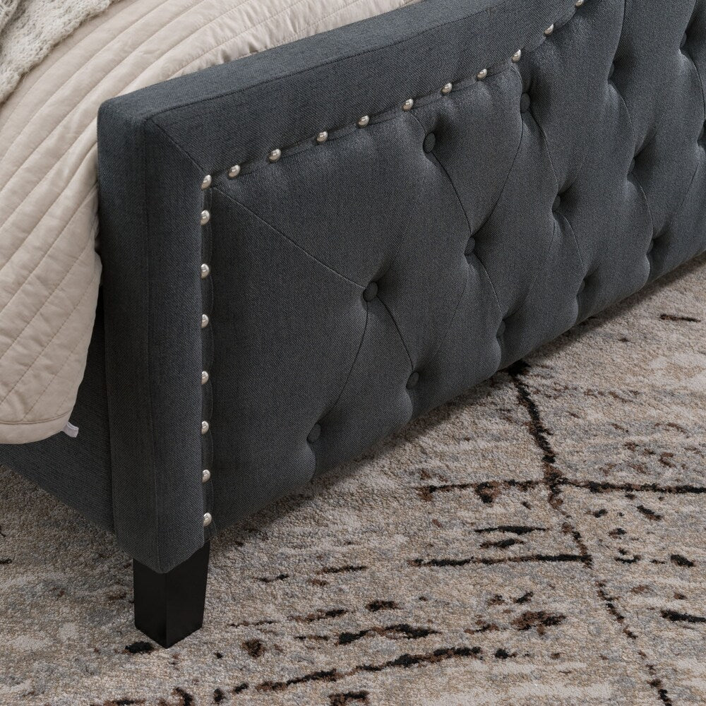 Virgil Traditional Queen-Sized Bed Frame by Christopher Knight Home