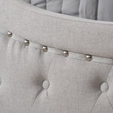 Virgil Queen-size Upholstered Tufted Bed by Christopher Knight Home