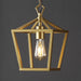 Virginia 8" 1-Light Vintage Farmhouse Iron Chain Pagoda LED Pendant, by JONATHAN Y
