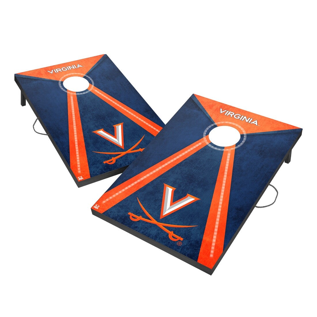 Virginia Cavaliers Tailgate Size 2x3 LED Cornhole Boards