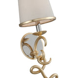 Virtuoso 1-light Gold Leaf Wall Sconce with Polished Stainless Accents