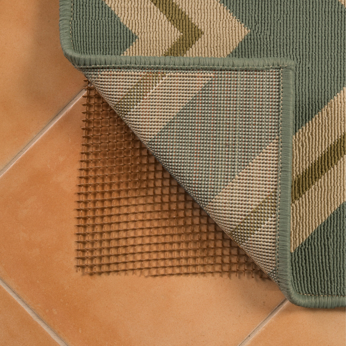 Vista Home Alfresco Outdoor Rug Pad. - Brown