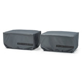 Vistano 7 Piece Polyester Outdoor Patio Club Seating Deluxe Furniture Covers - Grey