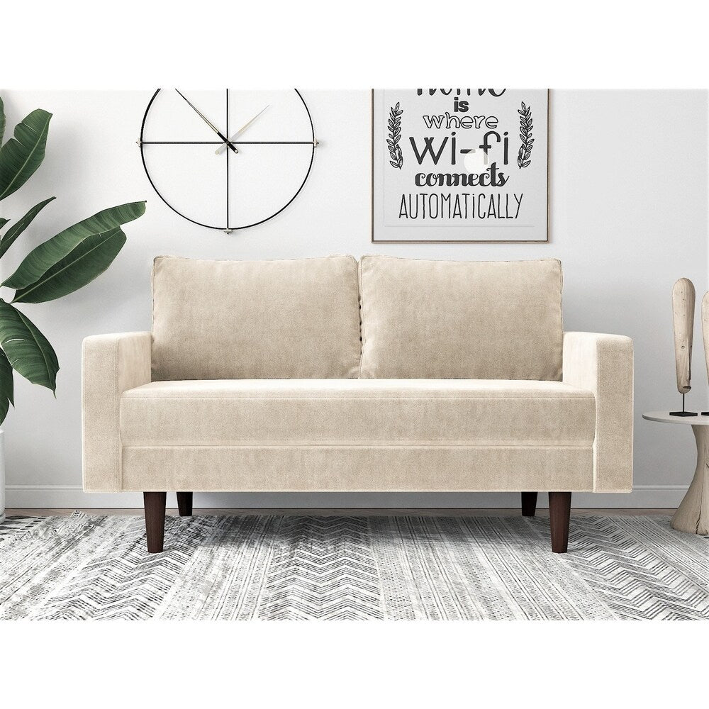 Viva Velvet 2-seater Euro-style Loveseat