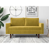 Viva Velvet 2-seater Euro-style Loveseat