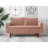 Viva Velvet 2-seater Euro-style Loveseat