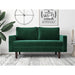 Viva Velvet 2-seater Euro-style Loveseat