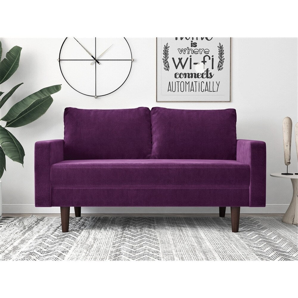 Viva Velvet 2-seater Euro-style Loveseat