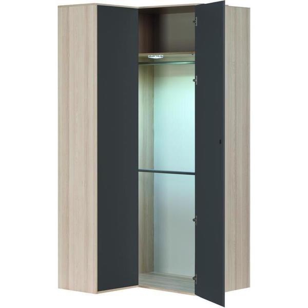 Voelkel Spot Collection White/Grey Corner Wardrobe