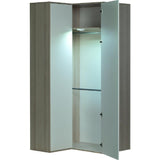 Voelkel Spot Collection White/Grey Corner Wardrobe