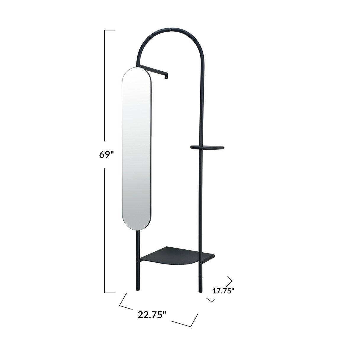 Vogue Metal Dressing Mirror