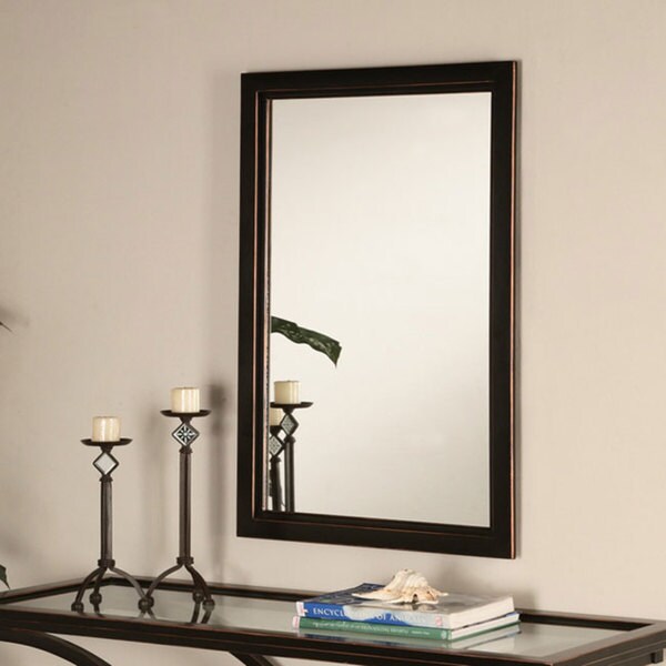 Copper Grove Liatris Black Finished Wall Mirror - A/N