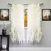 Voile 50 x 63 Vertical Ruffle Tier Window Curtain Panel - 50 x 63