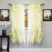Voile 50 x 63 Vertical Ruffle Tier Window Curtain Panel - 50 x 63