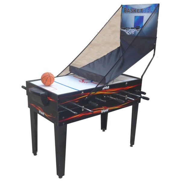 Voit 48" 4 in 1 Table Game Foosball Air Hockey Pool Basketball