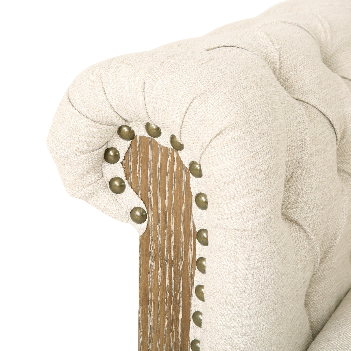 Voll Tufted Sectional Sofa with Nailhead Trim by Christopher Knight Home