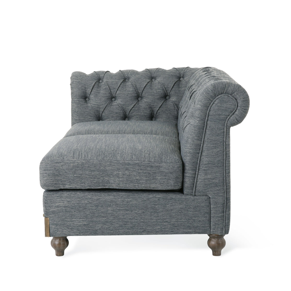 Voll Tufted Sectional Sofa with Nailhead Trim by Christopher Knight Home