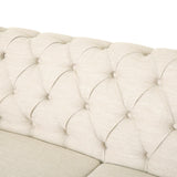 Voll Tufted Sectional Sofa with Nailhead Trim by Christopher Knight Home