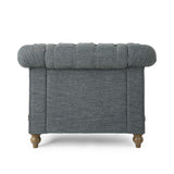 Voll Tufted Club Chair with Nailhead Trim by Christopher Knight Home