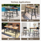 VredHom Outdoor Bar Table Bistro Dining Table