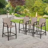 VredHom Outdoor Bar Stools Patio Bar Chairs (Set of 4) - 21.7" W x 25.6" D x 43.7" H