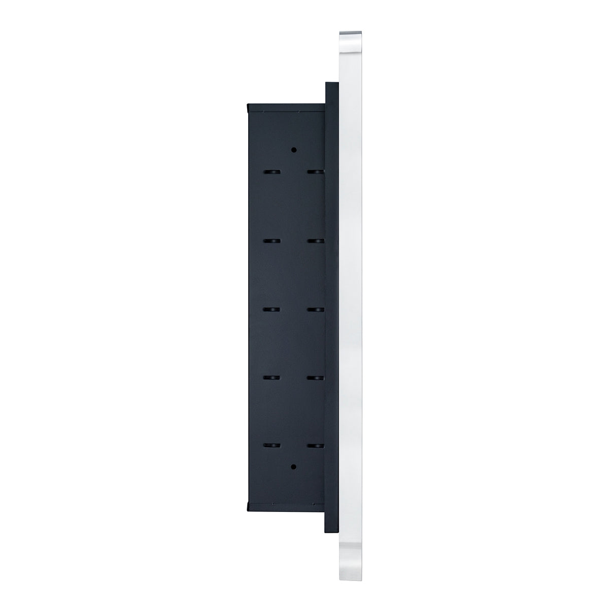 TEHOME WH Recessed Framed Medicine Cabinet with Mirror and Adjustable Shelves