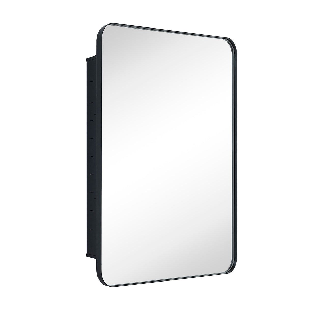TEHOME WH Recessed Framed Medicine Cabinet with Mirror and Adjustable Shelves