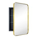 TEHOME WH Recessed Framed Medicine Cabinet with Mirror and Adjustable Shelves