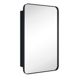 TEHOME WH Recessed Framed Medicine Cabinet with Mirror and Adjustable Shelves