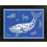 W Whale-WILBAS99996 Framed Print 10.75"x14.75" by Willow Bascom