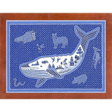 W Whale-WILBAS99996 Framed Print 10.75"x14.75" by Willow Bascom