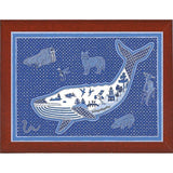 W Whale-WILBAS99996 Framed Print 10.75"x14.75" by Willow Bascom