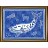 W Whale-WILBAS99996 Framed Print 10.75"x14.75" by Willow Bascom